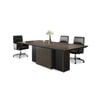 Modern Furniture CARTER Boardroom Table  2.4M - Coffee & Charcoal