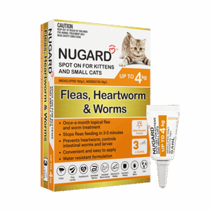 Nugard for Kittens and Small Cats Up to 4kg (Orange) - 3 Pack