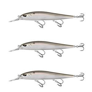 3x 13 Fishing 110mm Whipper Snapper Jerkbait Fishing Lures - Casper Shad
