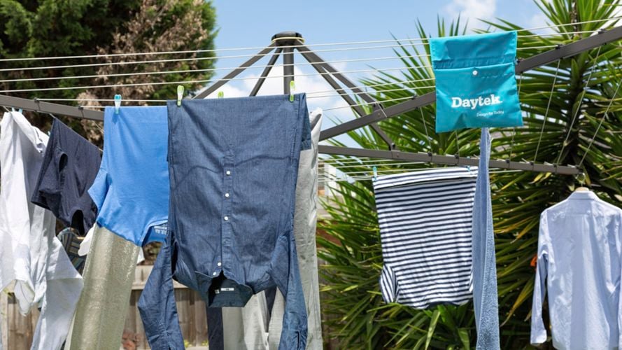 The Daytek rotary has enough hanging space for a whole family.