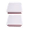 2pk Melii Silicone Kid-friendly Sandwich Lunch Container With Lid Pink 790ml