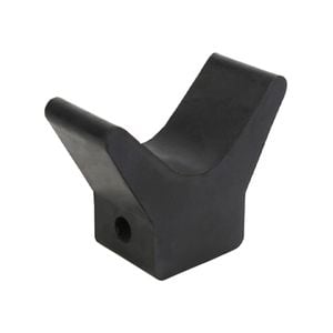 Sunrise 3" Rubber V Block 12mm Bore 62mm Base Black - Vbr3