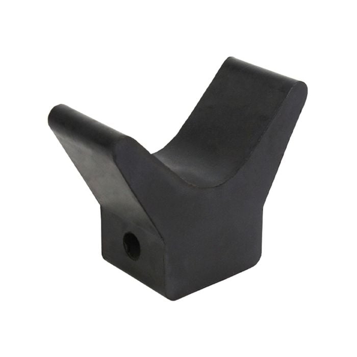 Sunrise 3" Rubber V Block 12mm Bore 62mm Base Black - Vbr3