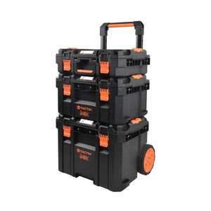 Tactix Lockstack 3 Piece Modular Tool Box Kit