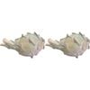 2PK LVD Poly Resin Artichoke Decoration Sculpture 17x9.5cm