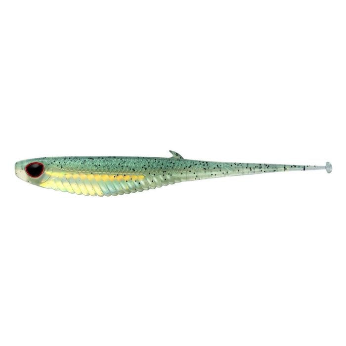 Nomad Design Live Ops Wingman 3.75" Soft Plastic Fishing Lure Green Wakasagi