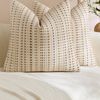 Gioia Casa 2-Pack Bohemian Dot Woven Cushion Covers 45cm x 45cm - Beige