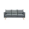 Sinatra 3 Seater Fabric Sofa Lounge Couch Dark Grey