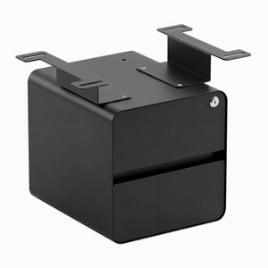 Desky Minimal Under Desk Cabinet Black Frame