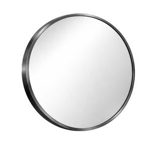 Barelli 800 x 800mm Brushed Nickel Signature High Specification Fiora Round Framed Mirror
