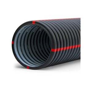 Marley 160mm x 45m Drainflo Corrugated Drainage Pipe Smooth Heavy Duty Unpunched