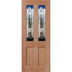Woodcraft 2040 x 820 x 40mm Black Entrance Door Cass TGTIFFANYCB