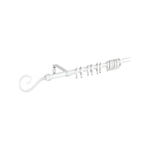 Windoware 1500-3000mm 13/16mm White Crook Adjustable Reno Curtain Rods