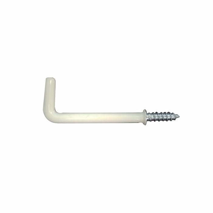 Everhang 50mm White PVC Square Hook - 5 Pack