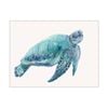 Artey | Blue Great Sea Turtle I - Stretched Canvas - Stretched Canvas - 90 x 120cm