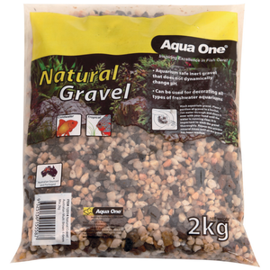 Aqua One Natural Gravel Australian Multi Brown 4-6mm Mix 2kg (12314)