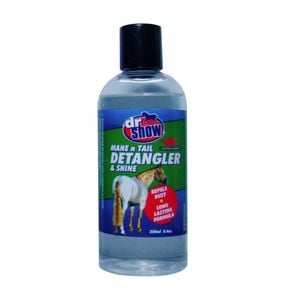 Dr Show Mane & Tail Detangler & Shine Repels Dust for Horses 250ml