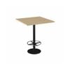 Olg Disc Bar Leaner Black Frame New Oak Ravine Top 900mm Square