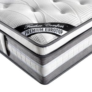 Mattress Euro Top Single Size Pocket Spring Coil with Knitted Fabric Medium Firm 34cm Thick