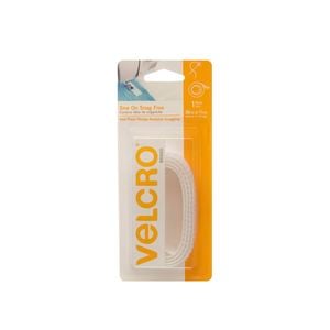 VELCRO® Brand 0.9m x 1.9cm White Sew On Snag Free Hook & Loop Tape