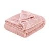 Home by Yatsal Soft Diamond Fleece Throw Rug/Blanket Pink