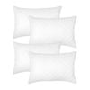 4pc Ardor Boudoir Quilted Microfibre Pillow Protector White 50x75cm
