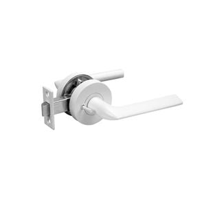 Delf Matte White Alicante Privacy Lever Set