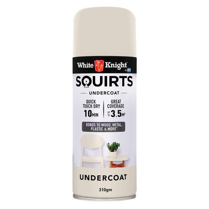 White Knight 310g Undercoat Squirts Spray Paint