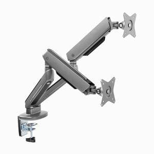 Desky Dual Led Monitor Arm - Space Grey
