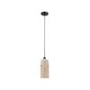 CLA Lighting CASA White with Amber Glass Pendant Light - Oblong