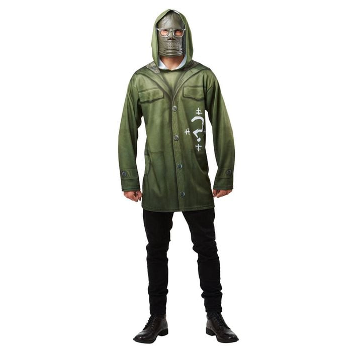 Marvel The Riddler Adults Hooded Top Dress Up Halloween Party Costume Size XL