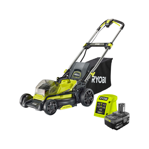 Ryobi 18V ONE 40cm Brushless Lawn Mower 4.0Ah Kit Bunnings Australia