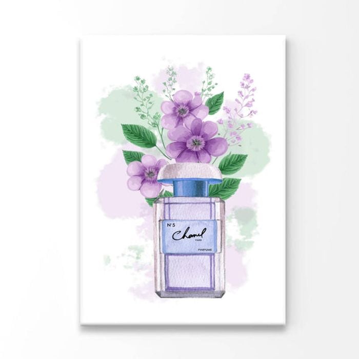 Purple Perfume with Green Leaves  Print 100% Australian Made 40 x 50cm  (Acrylic)