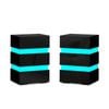 ALFORDSON 2x LED Bedside Table Black