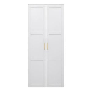 European Cabinetry White Hamptons Oval Brass Stockholm Storage Cupboard