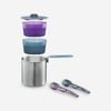 Decathlon - Trekking Cooking Set In Stainless Steel For 2 People - Trek 500 1.6 Litres - One Size