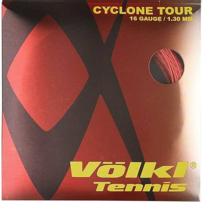 1 Pack Volkl Cyclone Tour 16g/1.30mm Tennis Racquet Strings Red