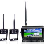 Elinz Digital Wireless 7" Splitscreen Monitor 2x CMOS Reversing Camera 12V 24V 2.4GHz