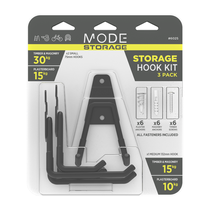 MODE Storage Hook Kit - 3 Pack