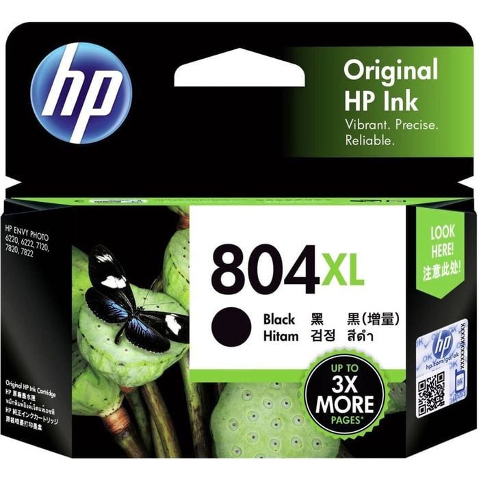 Hp 804xl Original High Yield Inkjet Ink Cartridge - Black Pack - 600 Pages