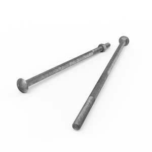 ZENITH M12 x 400mm Hot Dip Galvanised Cup Head Bolts & Nuts - Each