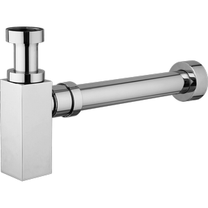MIXX Chrome Square Brass Bottle Trap