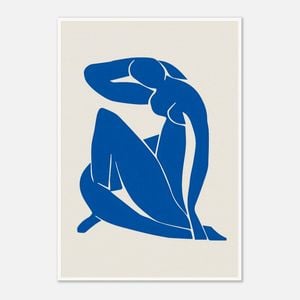 Galrie Henri Matisse Blue Nude II Art Print Modernist Masterpiece (1952) Elegant for Home, Poster Only, A2 42x 60cm (16x 24inch)