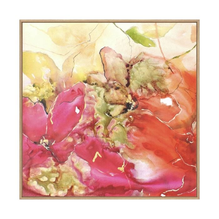 Artey | En Naranjas I - Framed Canvas - Natural Frame - 64 x 64cm