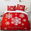 3D White Snowflakes 348 Bed Pillowcases Quilt King Size