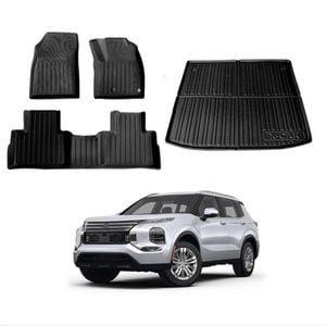Floor Mats Boot Liner for Mitsubishi Outlander 2021-Outlander Customized Car Floor Liners Full Set Carpet