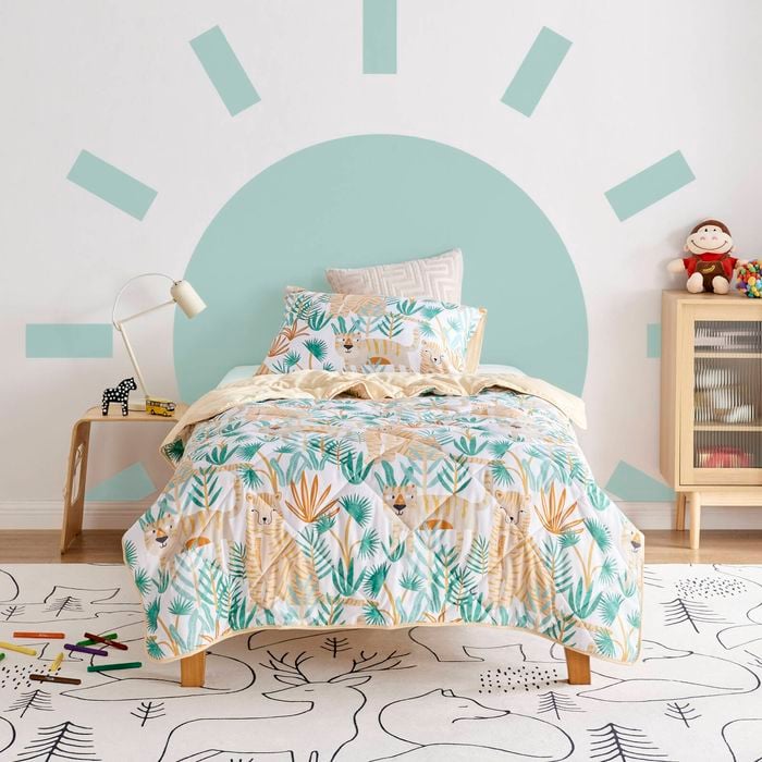 Jack & Ava Comforter Set Tiger Safari Double Bed