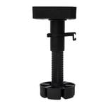 Hafele 150mm Black Adjustable Screw On Leg Set - 4 Pack