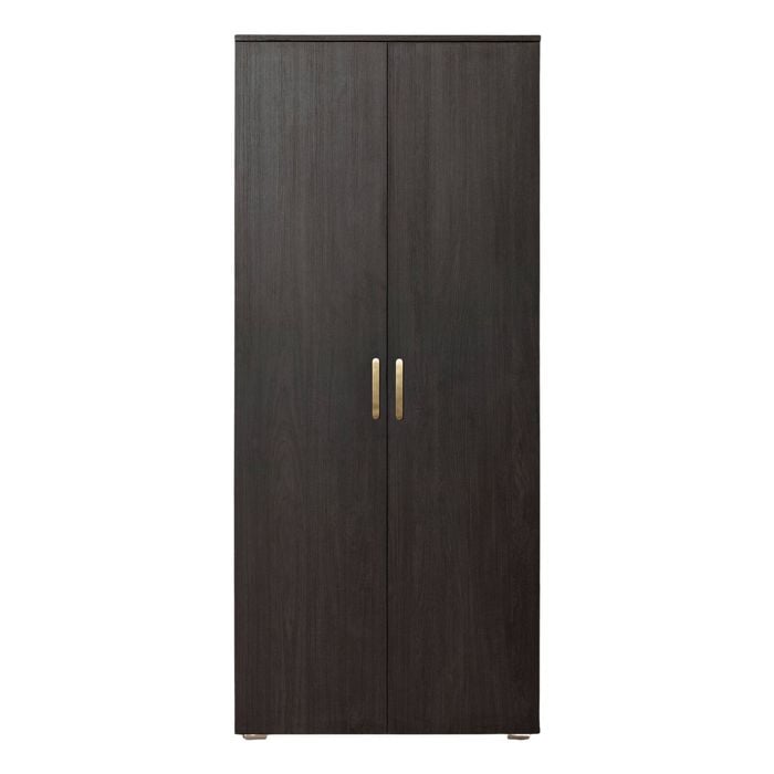 European Cabinetry Nordic Ash Classic Oval Brass Stockholm Storage Cupboard