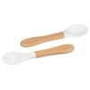 Tiny Dining Bamboo Baby Weaning Fork & Spoon Set